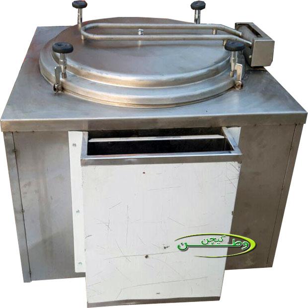 دیگ صنعتی خورشت پزی پرسی مکعبی 250لیتر