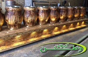 فریزر بشکه ای جهت نگهداری بستنی فالوده و یخ در بهشت قابل سفارش از تک مخزن تا ۱۰ مخزن